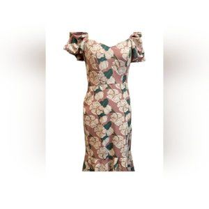 Milk & Honey Women's Size XL Summer Dress Lightweight Ruffle Pink  Floral